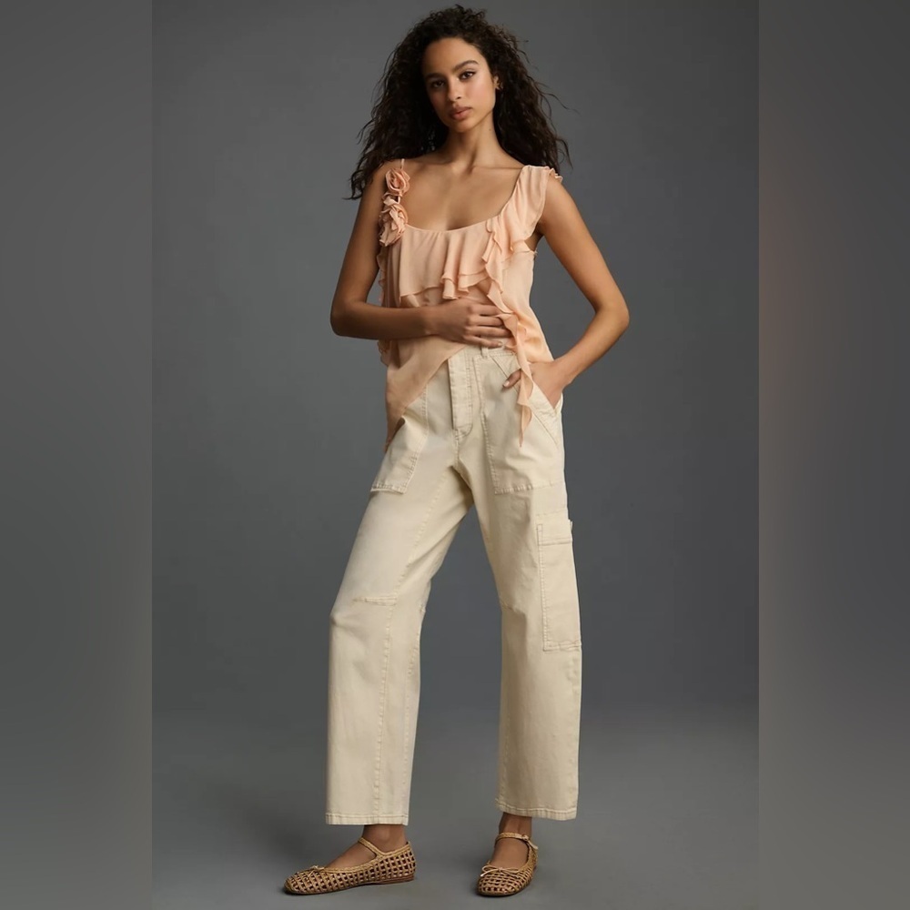 NWT Size 30P - The Millie Low-Slung Barrel Pants by Pilcro